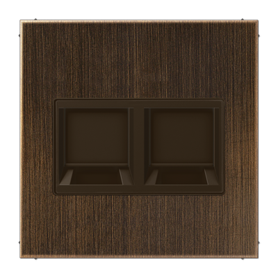 JUNG Плата (фиксация защёлкиванием) для одного модуля металл латунь Antik ME1969-2WEAT