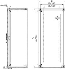 Купить SE Внутренняя дверь 1200x600 NSYID166