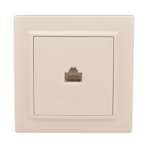 EKF Basic Минск Бежевый Розетка RJ-45, СП