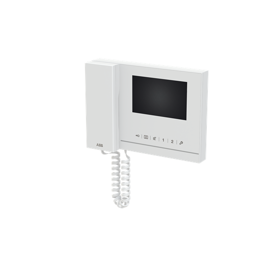 ABB  Абонентское устройство, видео 4,3 с трубкой, белый глянцевый 2TMA070020W0055