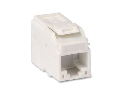 DKC Модуль  Keystone RJ45 CAT6A неэкранированный, белый (форм-фактор МС) RNK6AUWH