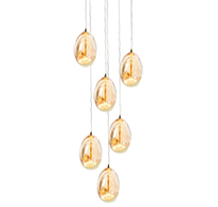 Kink Light 07866-6A,33 Подвес Берти золото d35 h200 Led 36w (4000K)