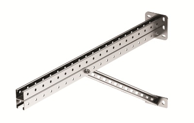 DKC Консоль для тяжелых нагрузок 900 мм с  укосиной, горячеоцинкованная