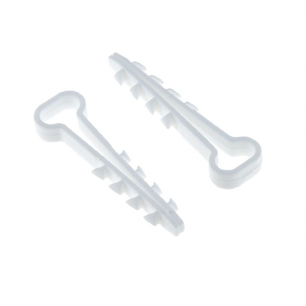 EKF PROxima Дюбель-хомут для плоского кабеля (5-8мм) белый (100шт.)