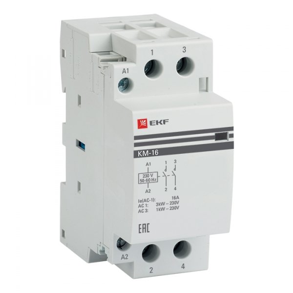EKF PROxima Контактор модульный КМ 16А 2NО (2 мод.)