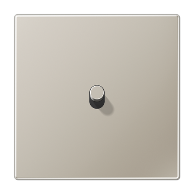 JUNG LS1912 Нержавеющая сталь Центральная плата, 1 пост, 1 тумблер, цилиндр; метал. исполнение ES12-0R1