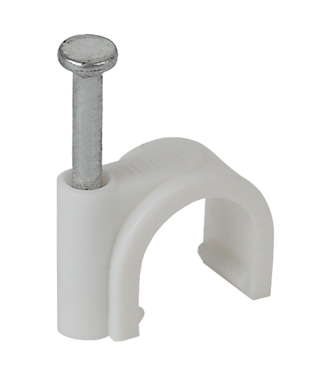 ЭРА SK-20 Скоба 20мм круглая пластиковая (50шт)