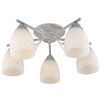 VELANTE 114-107-05 Люстра потолочная Серый, Хром/Серый, Белый E27 5*60W