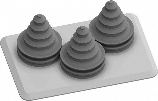 ABB TZ105 фланец с 3-мя кабельными рукавами 2CPX010457R9999