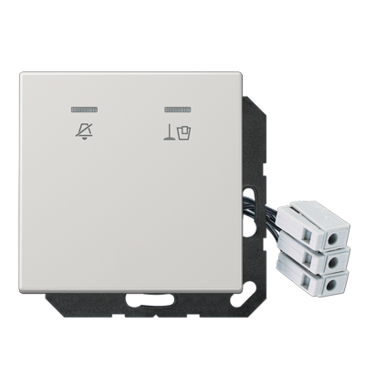 JUNG Накладка для внешнего DND-модуля с LED-лампами, 230 В, светло-серый LSCUKO5M230LG