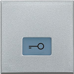 BT Axolute Алюминий Клавиши с подсвечиваемыми символами для выключателей в дизайне Axial 2 модуля, ключ HC4921/2LF