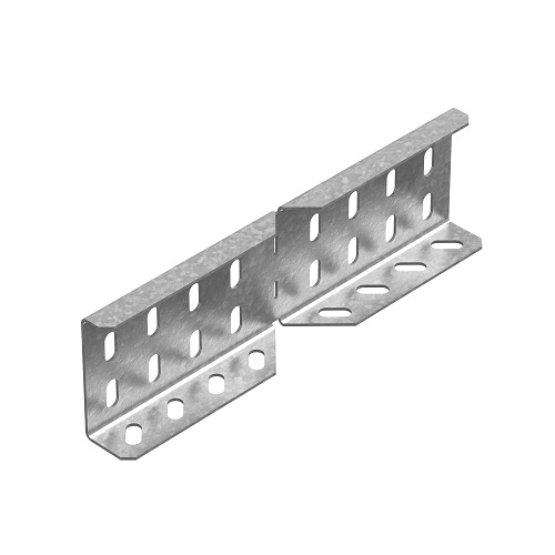 OSTEC Соединитель боковой угловой к лоткам ПЛК высотой 85 мм, толщ. 1,5 мм, Сендзимир цинк