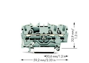 Купить WAGO 3-проводная проходная клемма 2002-1301