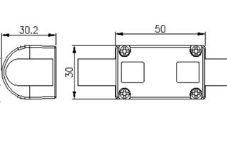 Купить Arlight Соединитель прямой ARL-CLEAR-U15-Line (26x15mm) (Металл) 022701
