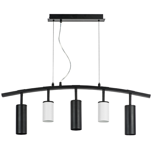 Lightstar LR735362873 Люстра RULLO 5х50W GU10 ЧЕРНЫЙ/БЕЛЫЙ (571735+214436-2+214487-3), шт
