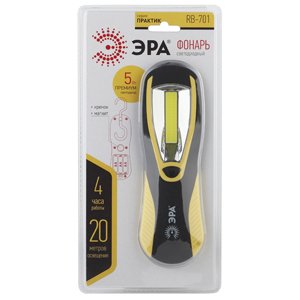 Купить ЭРА RB-701 Фонарь Рабочий серия "Практик" [5Вт COB, 3xAA, крючок, магнит, бл]