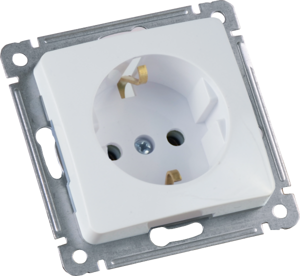 Hegel Мастер внутр Белая РС16-411 Розетка с/з, механизм