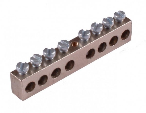 Hegel Шина _PE_ 150.12 Шина "РЕ" на 12 присоединений 150А 1 крепежное отверстие