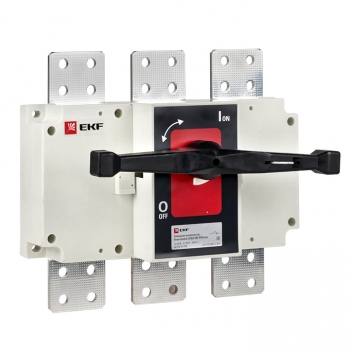 EKF PROxima Рубильник-выключатель 1250A 3P c рукояткой управления для прямой установки PowerSwitch