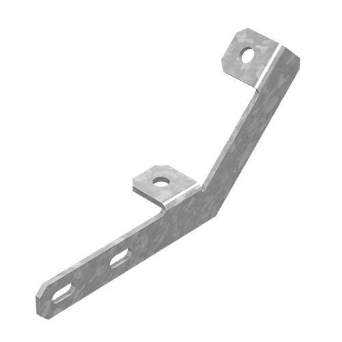 OSTEC Кронштейн для консоли поддерживающий 135 град. многоуровневый, толщ. 3,0 мм, Сендзимир цинк