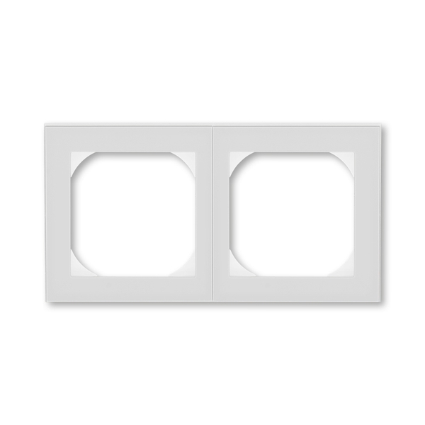 ABB EPJ Levit серый / белый Рамка 2 пост, 55х55 (для механизмов BJE) 2CHH015520A4016