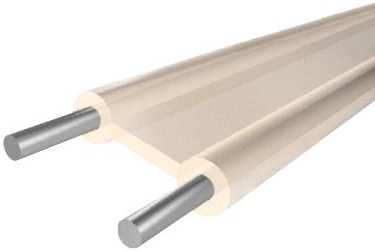 Кабель связи сигнальный медь ПТПЖ 2 скрут. белый ГОСТ ПТПЖ 2*1,2 оцинк.