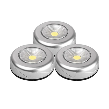 ФАZA Светильник с ручным вкл., пушлайты Светильник TF3-3xL1W-sr (3 x серебр.) .5033702