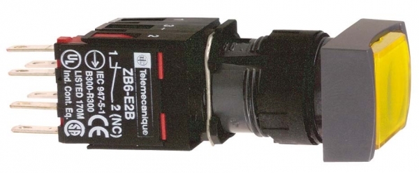 Купить SE Квадратная кнопка с подсветкой желтая XB6DW5B5B