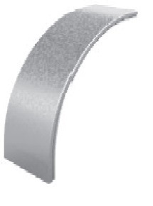 OSTEC Крышка угла внешнего плавного 90 град. к лотку 150, толщ. 0,7 мм, Сендзимир цинк