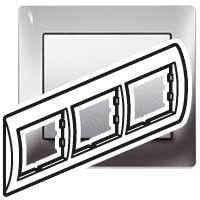 Купить Legrand Galea Life Хром/Chrome Рамка 3-я гориз 771933