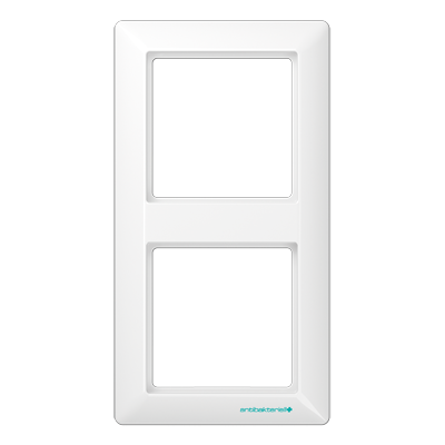 JUNG AS 500 Белая Рамка 2-ая антибактериальная ABAS582WW