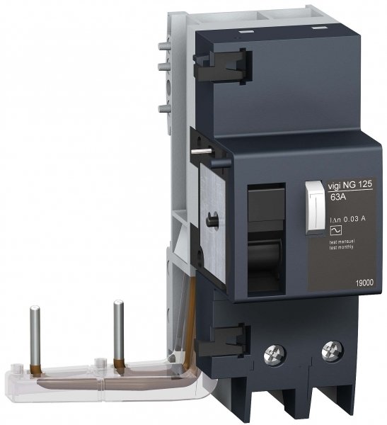 SE Acti 9 Vigi NG125 Блок дифференциальной защиты 2P 63A 30МА AC 19000
