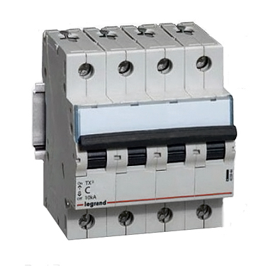 Купить Legrand TX3 Автоматический выключатель 4P 25A (С) 6000/10kA 403960