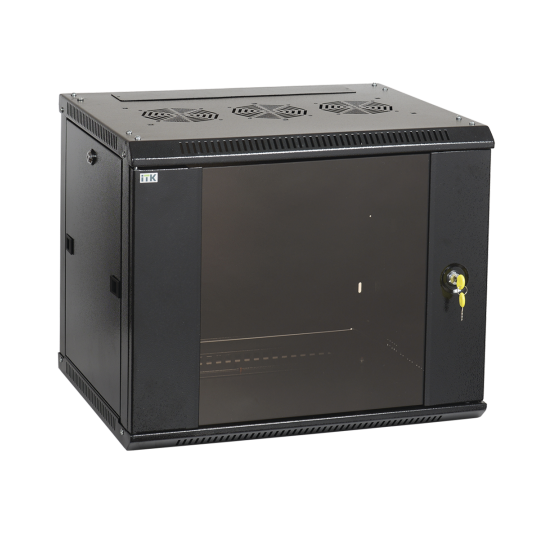 Купить IEK LINEA W ITK Шкаф LINEA W 15U 600x600 мм дверь стекло, RAL9005 LWR5-15U66-GF