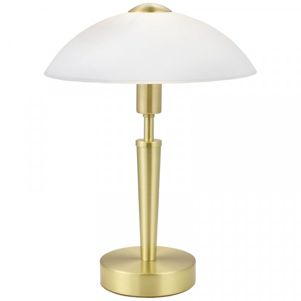 Eglo Лампа настольная SOLO 1 с сенсорн. диммером, 1X60W (E14), латунь 87254