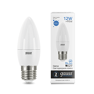 Gauss Лампа Elementary Свеча 12W 950lm 6500K E27 LED 30232