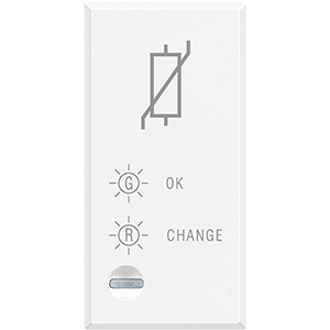 BT Axolute Белый Однополюсный разрядник устанавливается вместе с розетками сети питания HD4536