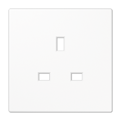 JUNG Белая Накладка розетки БС 13А BS2521WWPL