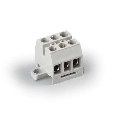 ENSTO Клеммный блок Compact 3-полюсный с защитой проводов, Cu 6 мм², 750 В KR8031