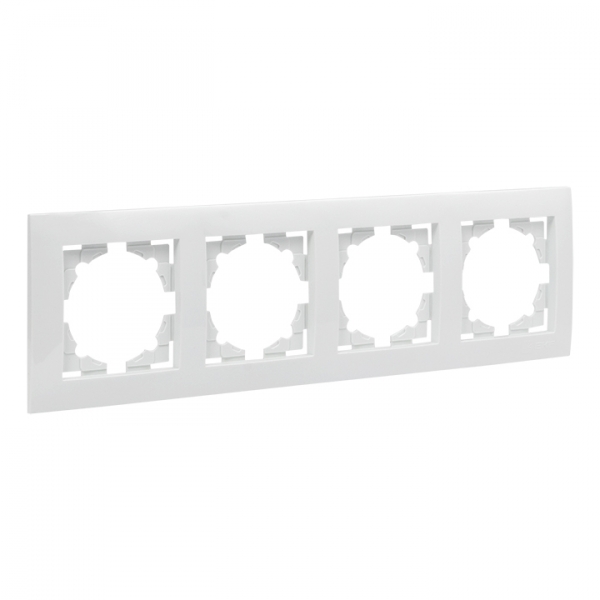 EKF PROxima Валенсия рамка 4-местная белая