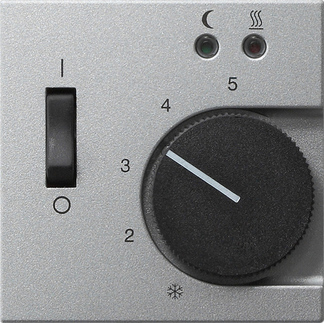 Купить Gira S-55 Алюминий Накладка регулятора теплого пола 149426