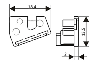 Купить Arlight Заглушка EDGE-08-GREY глухая (Пластик) 021828