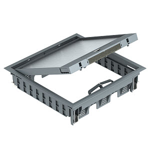 Купить OBO Bettermann Лючок GES9-3B U (универсальный) 12xModul45 (PC/ABS, серый) 7405077