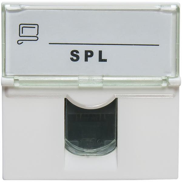 SPL Розетка информационная UTP 1хRJ45 45х45 cat5е 200007