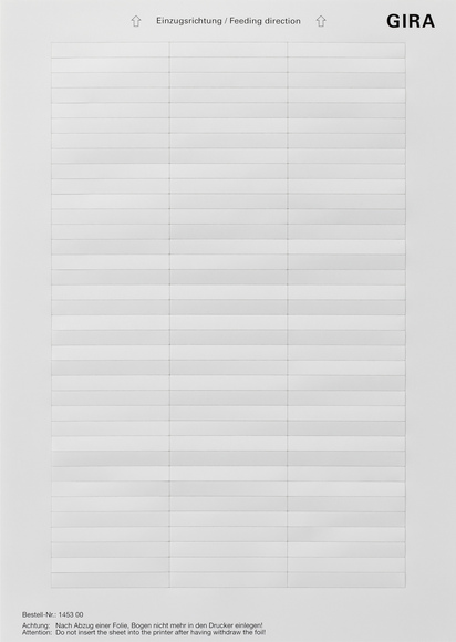 Gira Вкладыши для надписей 145300