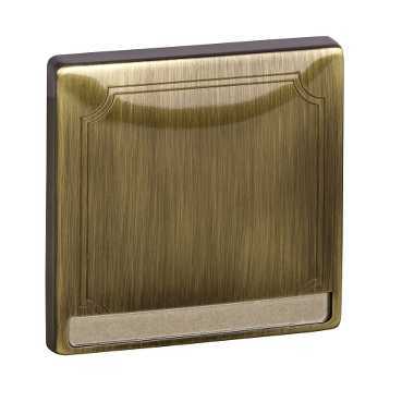 Купить SE Merten SD Античная латунь Клавиша 1-ая, с полем для надписи MTN412343