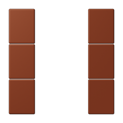 JUNG Набор накладок 3 группы для модулей F50 термопласт Les Couleurs® Le Corbusier LC503TSA4320D