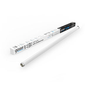 Gauss Лампа Elementary T8 10W 800lm 6500K G13 600mm стекло поворотная LED 93030-R