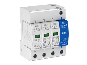 Купить OBO Bettermann УЗИП для силовых сетей 3+NPE (Класс II+III), 280 В 5094920