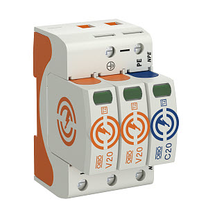 Купить OBO Bettermann УЗИП для силовых сетей 2+NPE (Класс II), 150 В 5095232